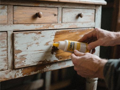 Behandling af falmet træ