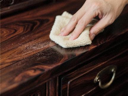 Aftørring af palisander